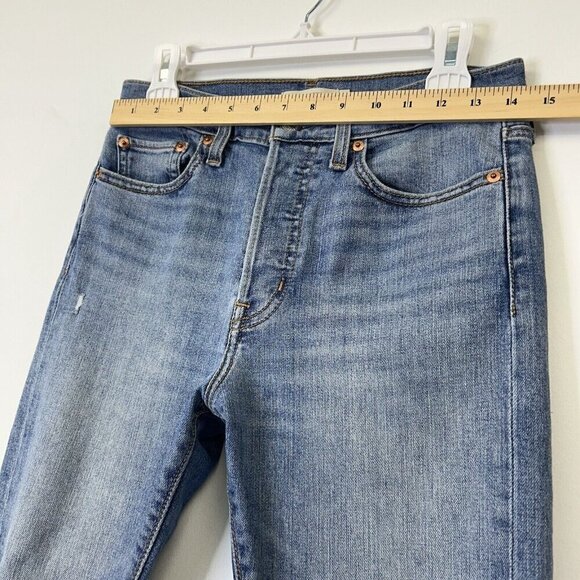 Levis Wedgie Skinny Jeans Womens Size 28 Button Fly High Rise Crop Ankle - Picture 6 of 13